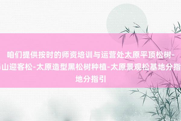 咱们提供按时的师资培训与运营处太原平顶松树-泰山迎客松-太原造型黑松树种植-太原景观松基地分指引